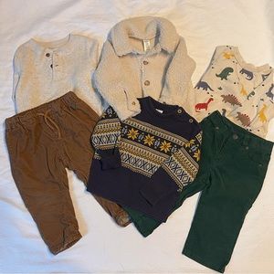 Toddler boys 12M Scandinavian style winter bundle.